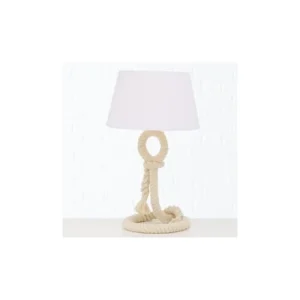 Wadiga Lampe à Poser Corde Déco Bord De Mer – 24x24x40cm 15