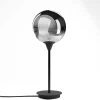 Potiron Paris Lampe à Poser Design En Métal Noir Et Verre Fumé 20