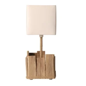 Coc’art Lampe à Poser En Bois Blanc 6