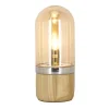 Now’s Home Lampe à Poser En Bois Et Verre H33 22
