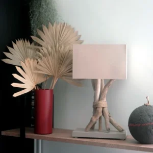 Coc’art Lampe à Poser En Bois Taupe 6
