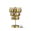 BePureHome Lampe à Poser En Métal à Pampilles Laiton 20