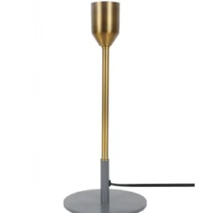 Wadiga Lampe à Poser En Métal Doré Et Gris 13