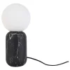 Leitmotiv Lampe à Poser En Métal Effet Marbre Gala Noir 8