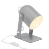 BRILLIANT Lampe à Poser En Métal Gris Orientable H22cm 10
