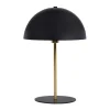 Altobuy Lampe à Poser En Métal Noir Et Doré Abat-jour Dôme 22