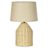 Wadiga Lampe à Poser En Rotin Tressé Et Abat-jour Beige – 30x30x47cm 19