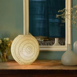 Casatera Lampe à Poser En Verre Blanc 9