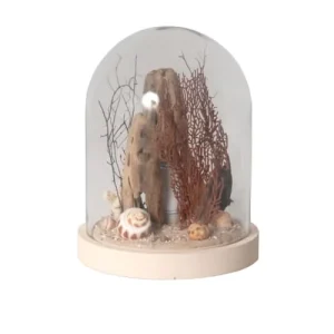 Coc’art Lampe à Poser En Verre Blanc Cassé 7