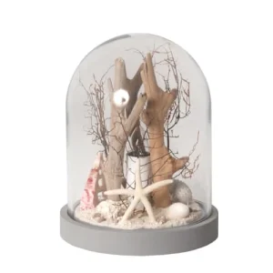Coc’art Lampe à Poser En Verre Gris 6