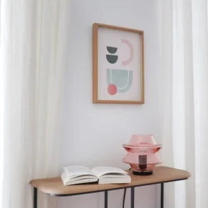 Kulile Lampe à Poser En Verre Soufflé Rose Blush 9