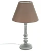 Home Maison Lampe à Poser Esprit Campagne Taupe 8