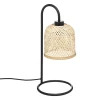 Home Maison Lampe à Poser Esprit Naturel Bois Noir H 43,5 Cm 11