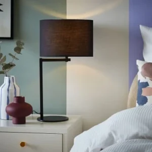 Beliani Lampe à Poser Noire 10