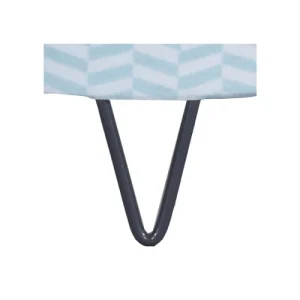 Sauthon Lampe à Poser Pieds Métal En Coton Bleu 9