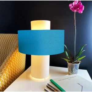 Abat-jours Lampe Bleu Turquoise D 35 Cm 10