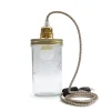 Reversible Lampe Bocal à Poser Fil Beige 20