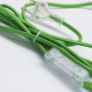 Reversible Lampe Bocal à Poser Fil Vert 12