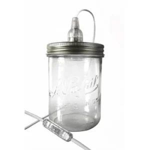 Fenel & Arno Lampe Bocal En Verre Vert Foncé 14