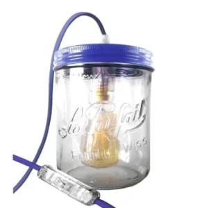 Fenel & Arno Lampe Bocal En Verre Jaune 16