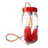 Fenel & Arno Lampe Bocal En Verre Rouge 20