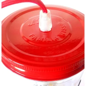 Fenel & Arno Lampe Bocal En Verre Rouge 14