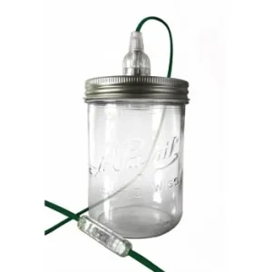 Fenel & Arno Lampe Bocal En Verre Vert Foncé 18