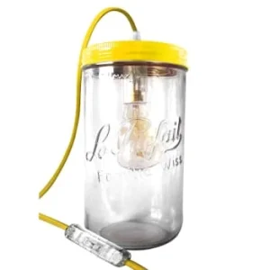 Fenel & Arno Lampe Bocal XL En Verre Jaune 18