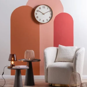 PRESENT TIME Lampe Classique En Verre Marron 25x16cm 8