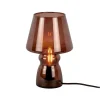 PRESENT TIME Lampe Classique En Verre Marron 25x16cm 19