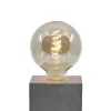 Junny Lampe Cube En Béton Gris Fabrication Artisanale 22