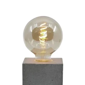 Junny Lampe Cube En Béton Gris Fabrication Artisanale 12