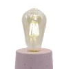 Junny Lampe Cylindrique En Béton Rose Fabrication Artisanale 20