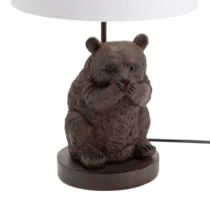 Amadeus Lampe D’ambiance Ours Abat Jour Blanc 9
