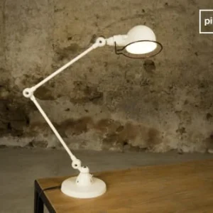 PIB Lampe De Bureau En Métal Blanc 8