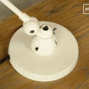 PIB Lampe De Bureau En Métal Blanc 12