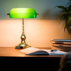 Keria Lampe De Bureau En Métal Dore 9