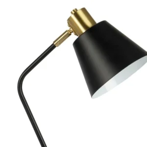 Wadiga Lampe De Bureau Métal Noir Et Doré 31x16x45cm 7