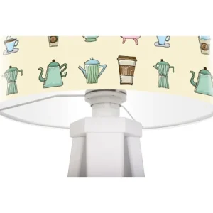 BPS Koncept Lampe De Chevet Bois Multicolore 30x30x45cm 8