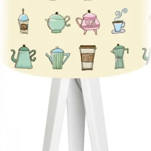 BPS Koncept Lampe De Chevet Bois Multicolore 30x30x45cm 12