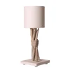 Coc’art Lampe De Chevet En Bois Blanc Cassé 8