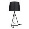 TOSEL Lampe De Chevet Métal Noir 22