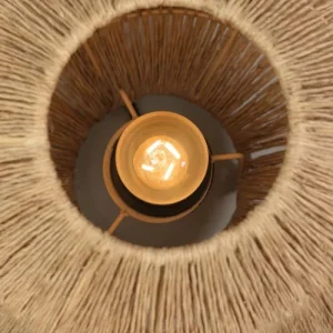 Good & Mojo Lampe De Table Bambou Jute D25cm 16