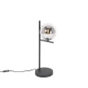 QAZQA Lampe De Table En Acier Noir 8