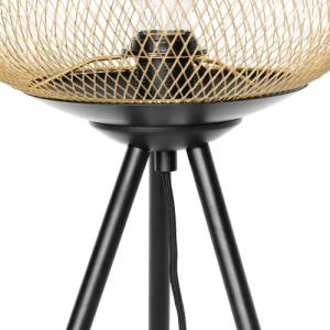 QAZQA Lampe De Table En Acier Noir 10