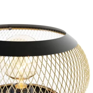 QAZQA Lampe De Table En Acier Noir 14