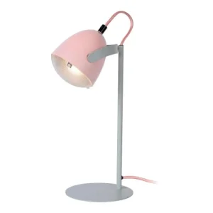 J&Kids Lampe De Table En Acier Rose 32 Cm 11