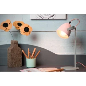 J&Kids Lampe De Table En Acier Rose 32 Cm 15