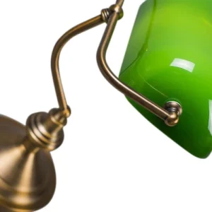QAZQA Lampe De Table En Acier Vert 9