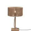 Good & Mojo Lampe De Table En Bambou Abat-jour En Jute Naturel, H. 37cm 22